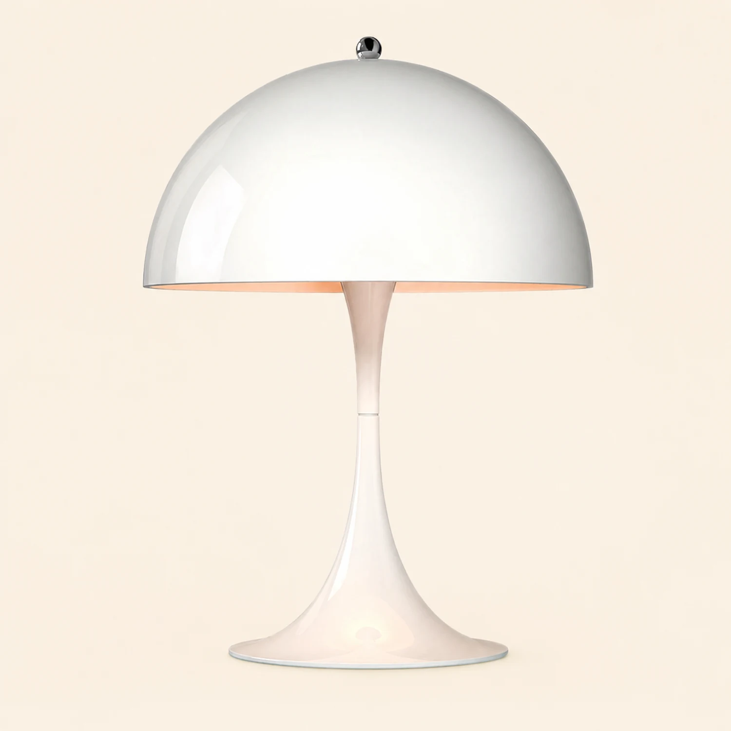 Salgado Minimalistische Tischlampe Metall, Weiß, Schlafzimmer/Wohnzimmer - Lumpaz