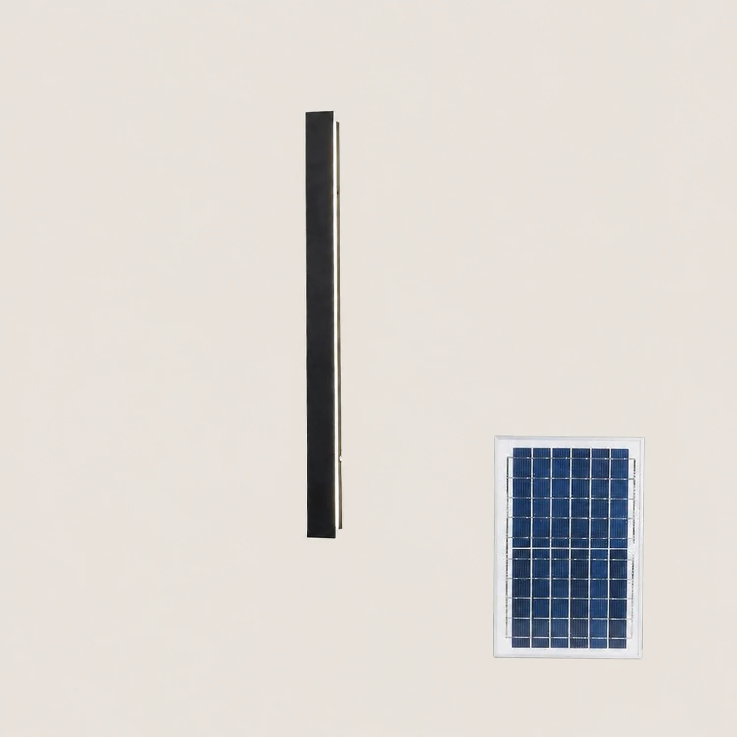 Long Strip Outdoor Sconce Solar Power - Lumpaz