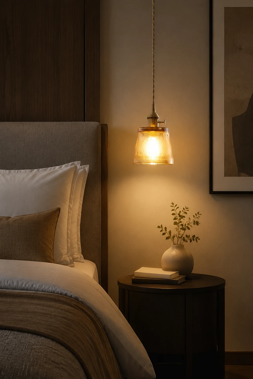 Modern Simple Cup Glass Pendant Lamp For Living Room - Lumpaz