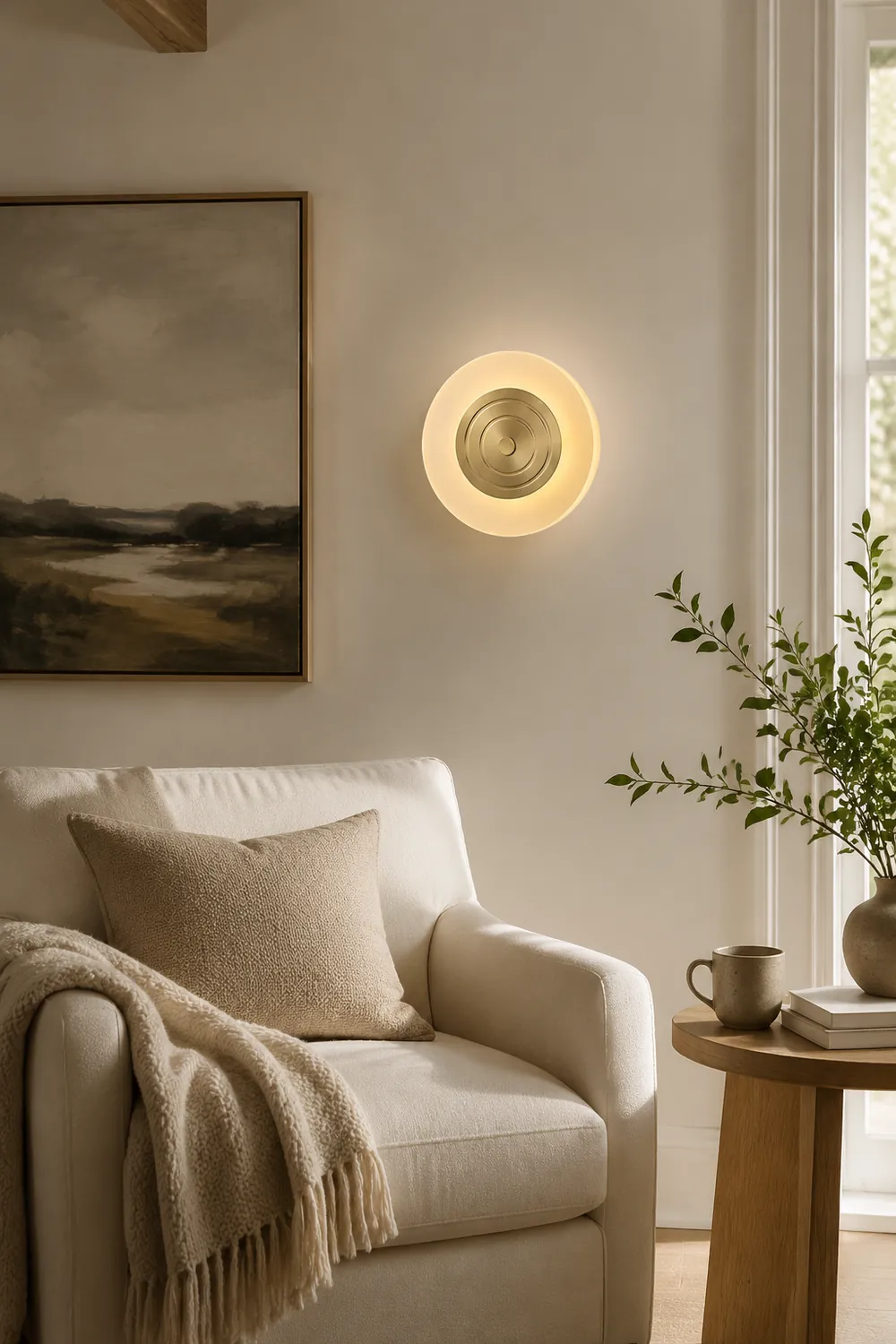 Round Moon Wall Lamp - Lumpaz