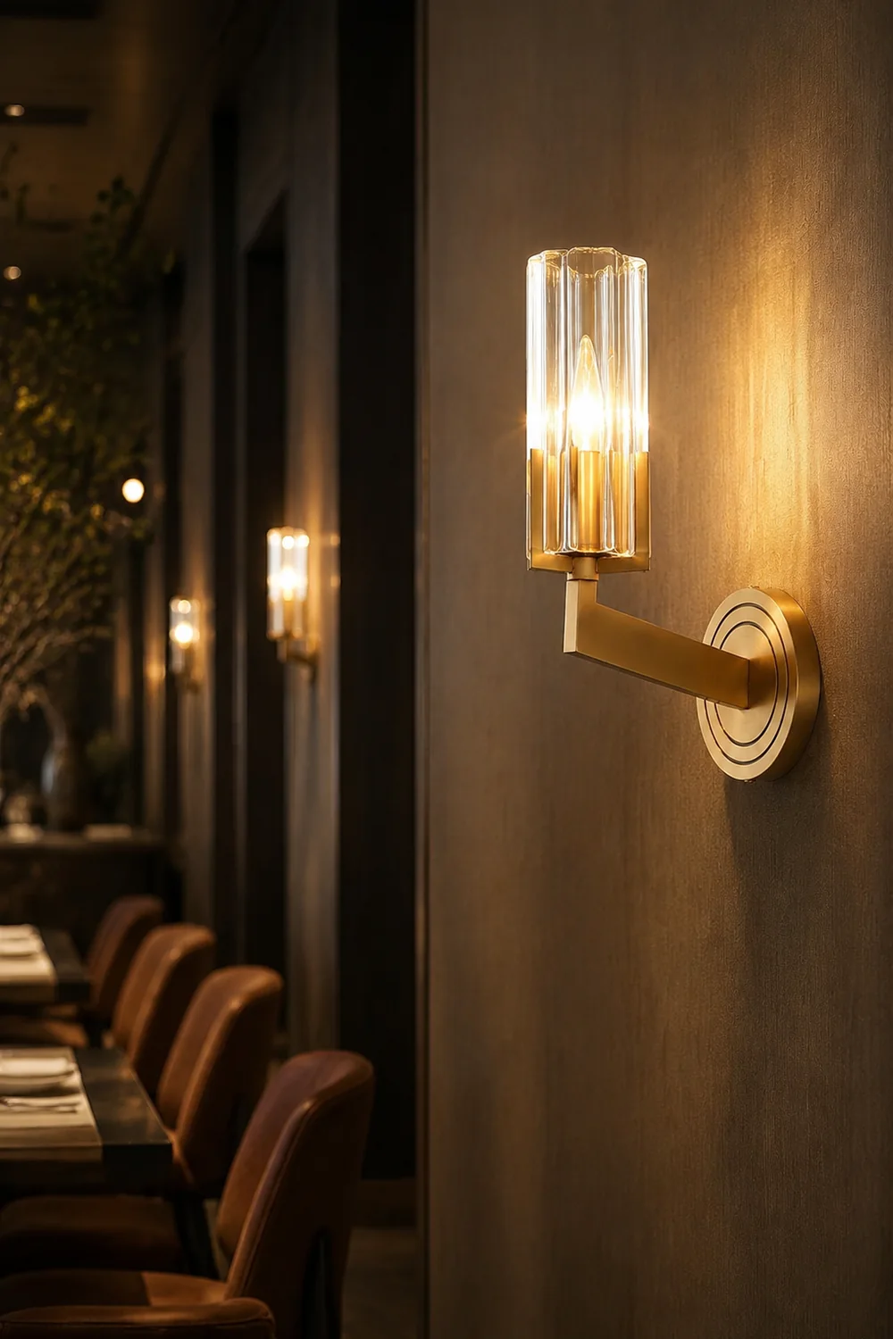 Kayla Brass Wall Lamp - Lumpaz