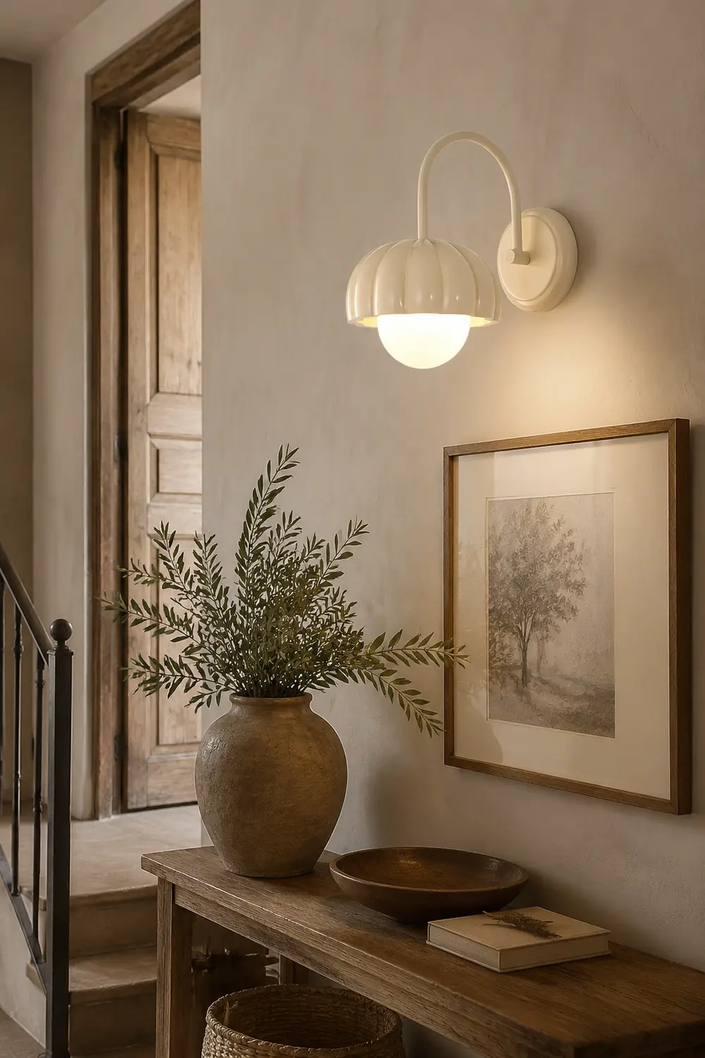 Creamy Pumpkin Wall Light - Lumpaz