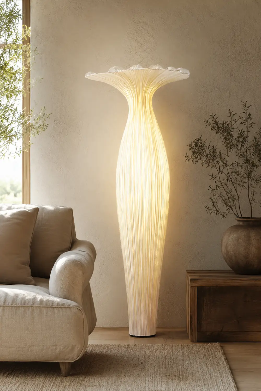 Vase Fabric Floor Lamp - Lumpaz