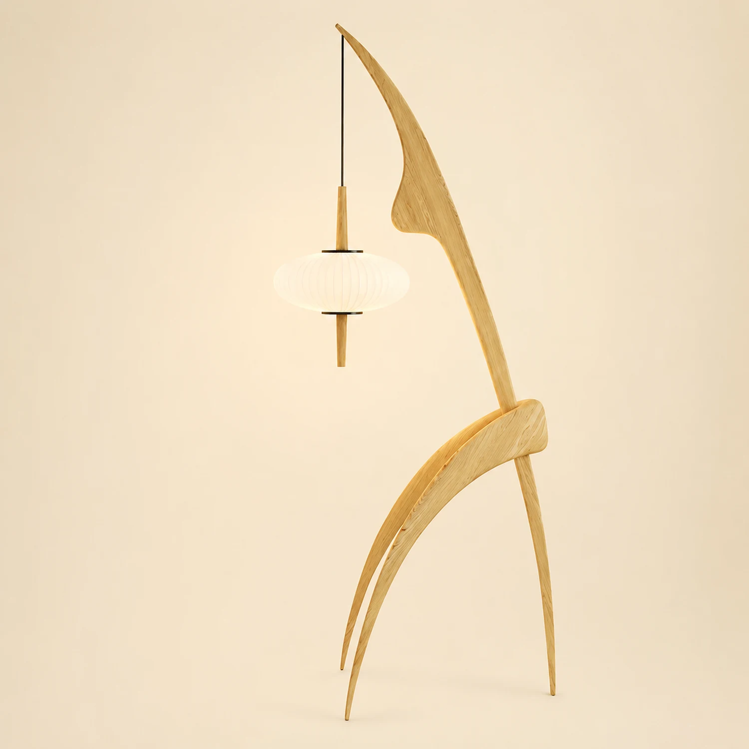 Mantis Wood Floor Lamp - Lumpaz