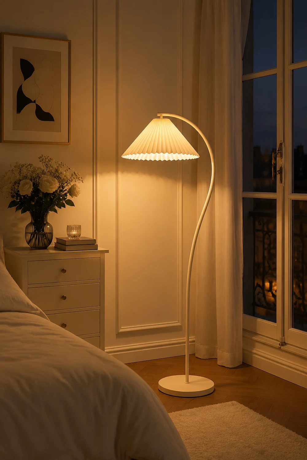 Crescini Pleated Floor Lamp - Lumpaz