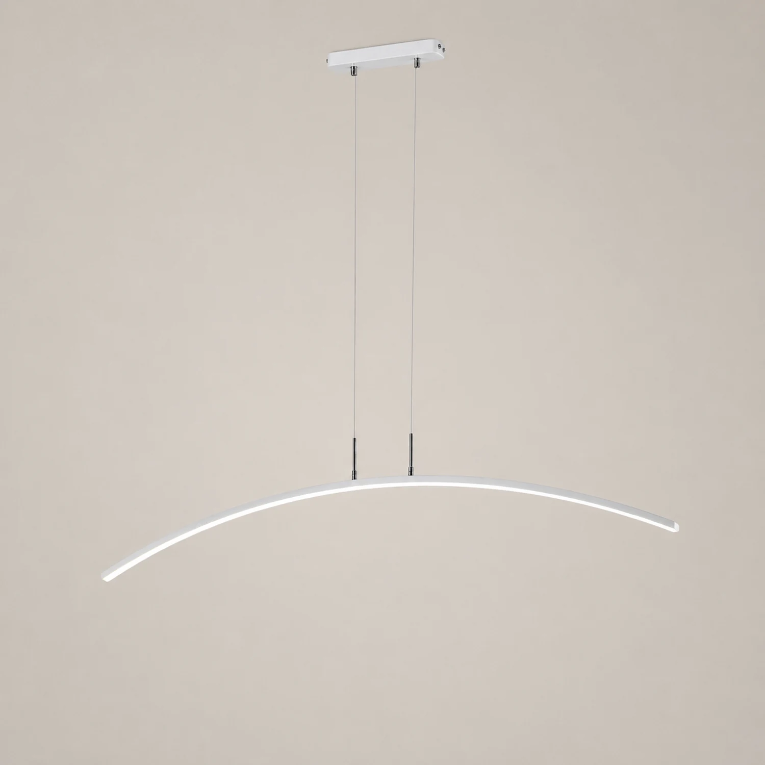 Edge Modern Minimalist Linear LED Pendelleuchte Schwarz/Weiß Esszimmer Metall Dimmbar - Lumpaz