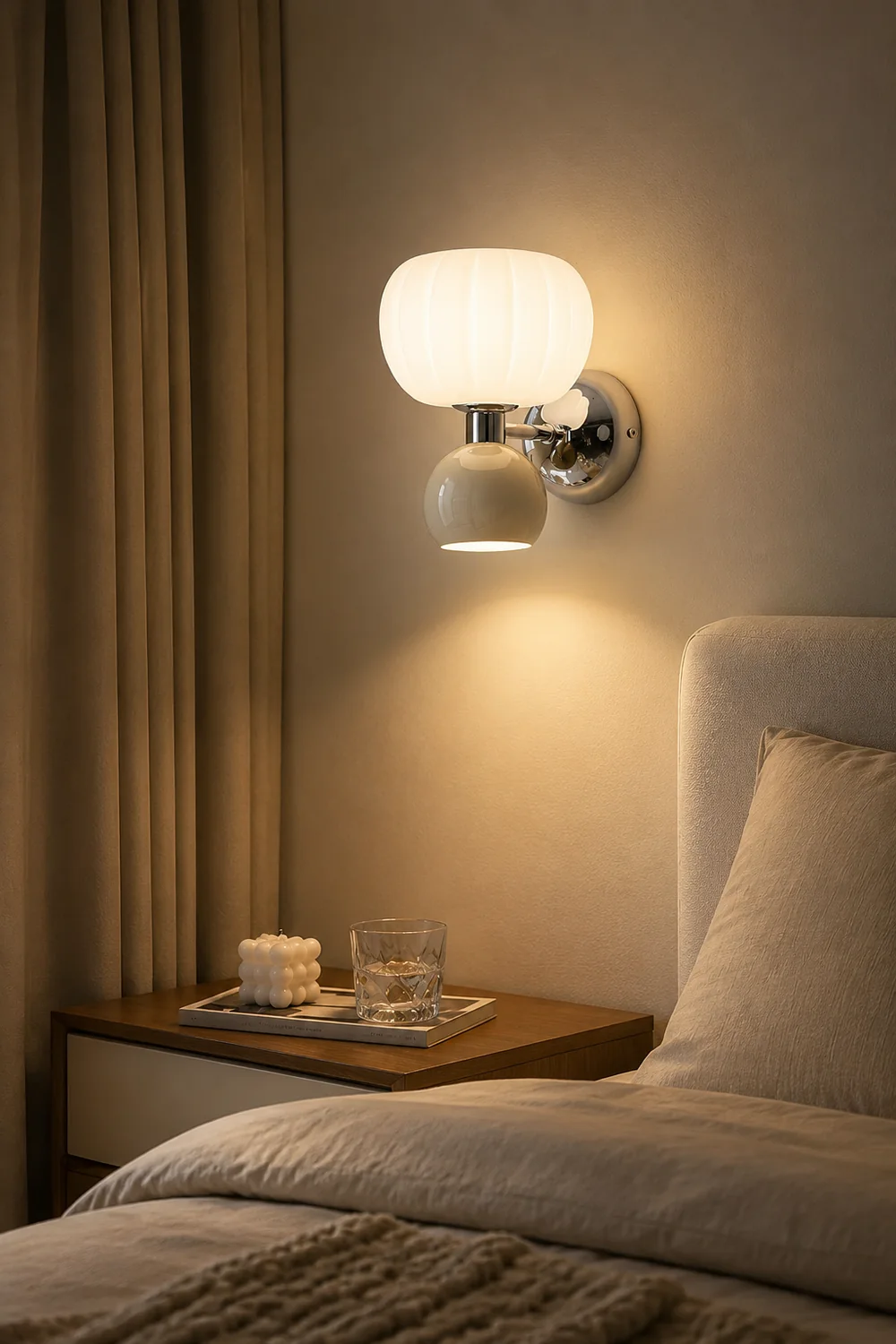 Moderno Cream Sconce - Lumpaz