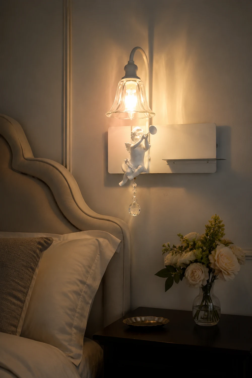 White Angel Wall Light - Lumpaz