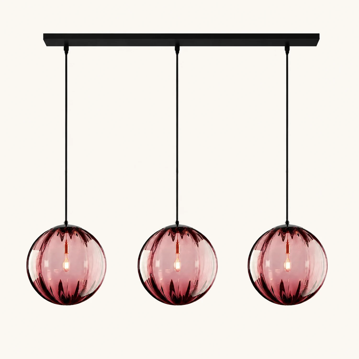 Modern Simple Round Glass Pendant Light - Lumpaz