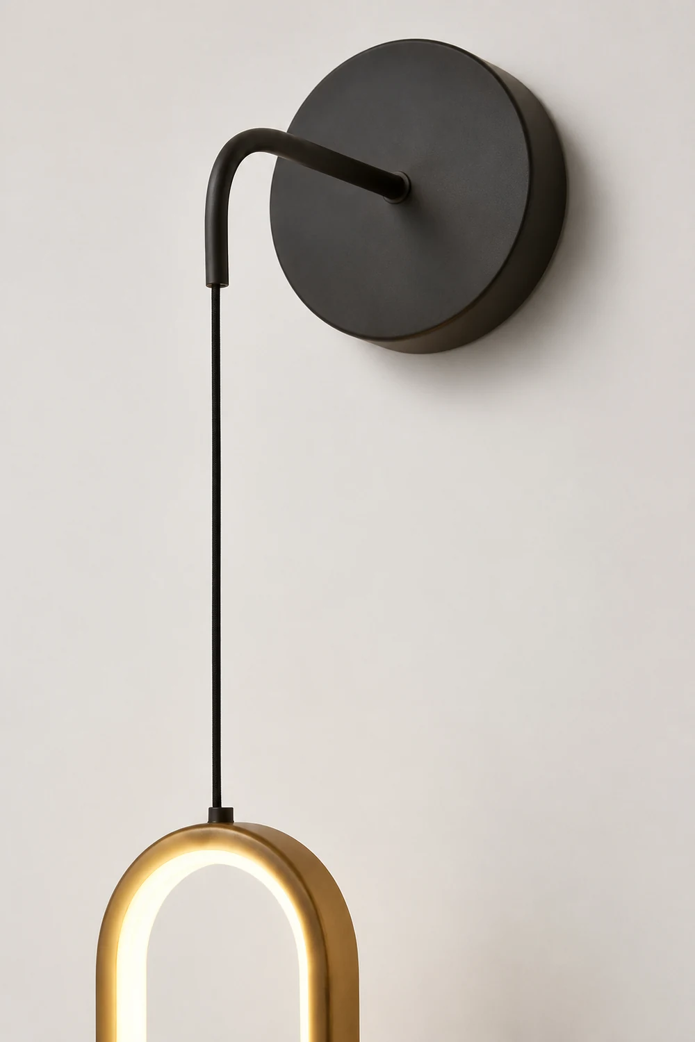 Oval LED Brass Wall Lamp - Lumpaz