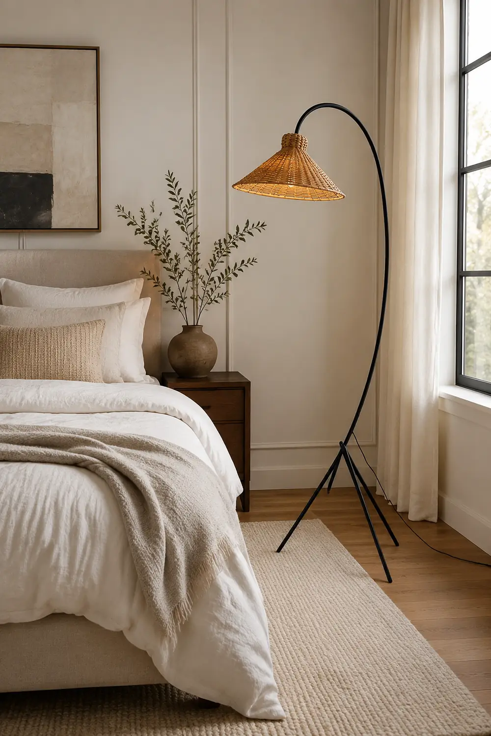 Tana Woven Floor Lamp - Lumpaz
