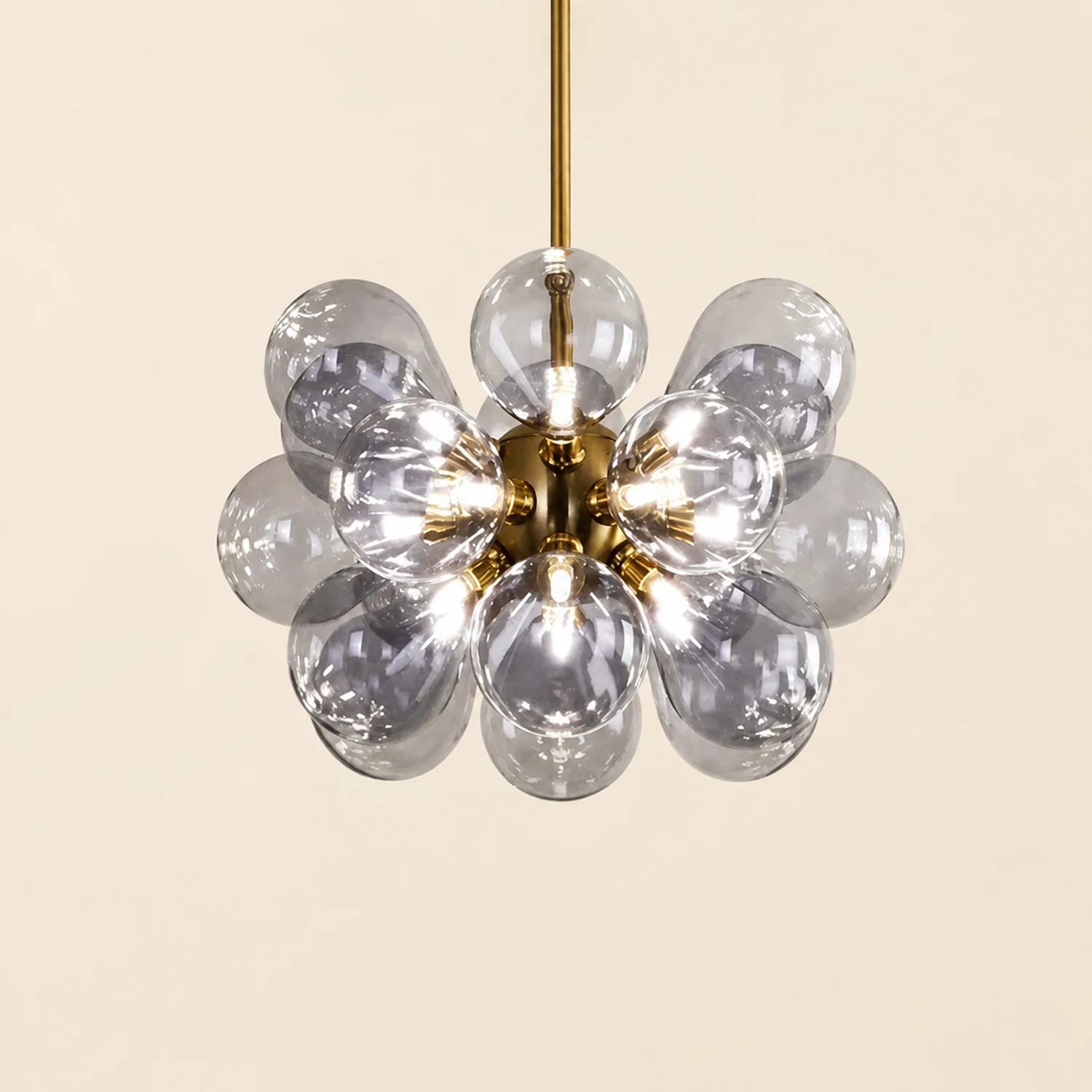 Design Bubble Glass Globe Sputnik Chandelier for Dining Room - Lumpaz