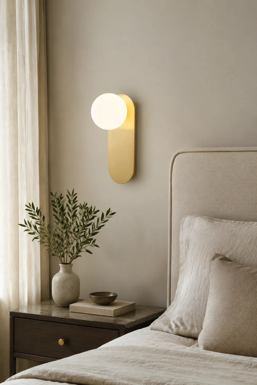 Flat Base Globe Sconce - Lumpaz
