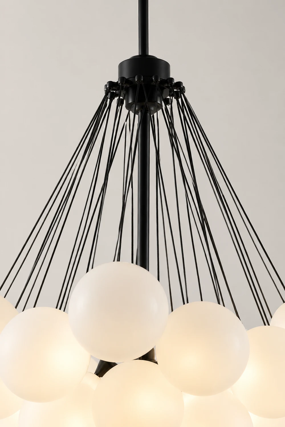 Bubble Chandelier Nordic Frosted Glass Ball Chandelier for Dining Room - Lumpaz