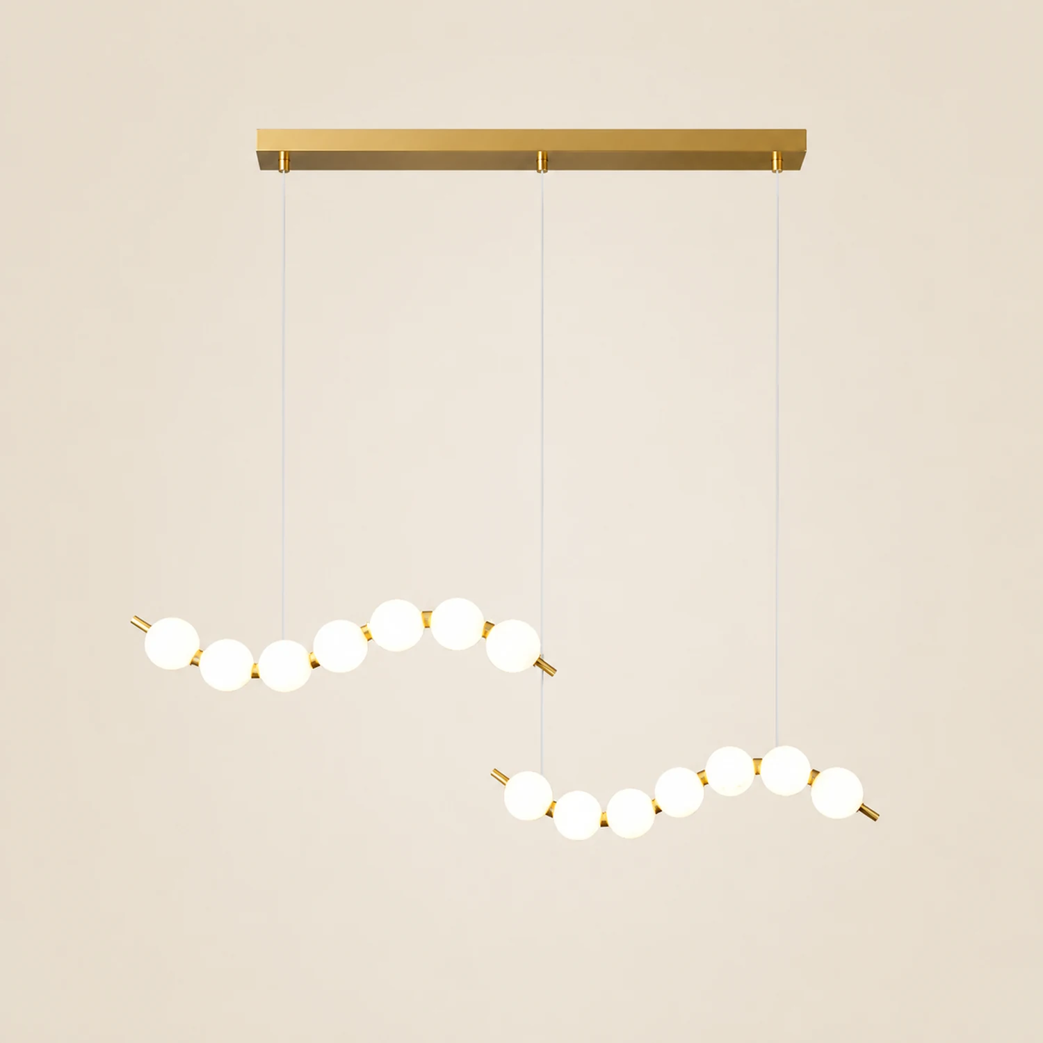 Creative Necklace String White Ball LED Pendant Lights - Lumpaz