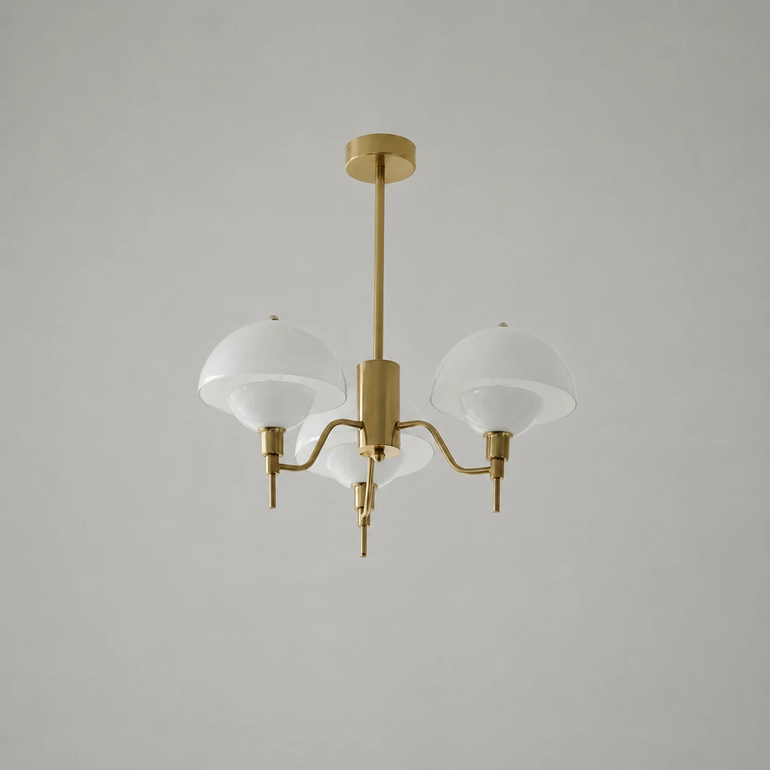 French White Cream Mushroom Chandelier - Lumpaz