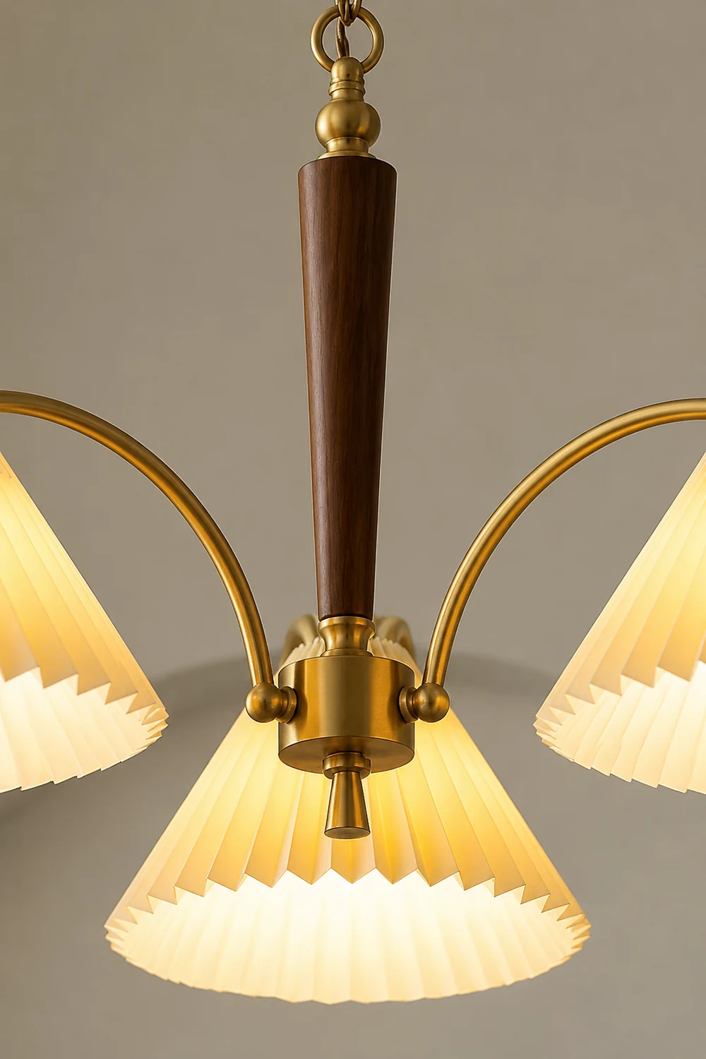 Decoration Pleated Lampshade Dining Room Chandelier Light - Lumpaz