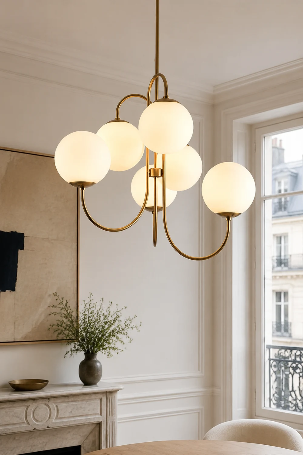 Metal Glass Vintage Chandelier - Lumpaz