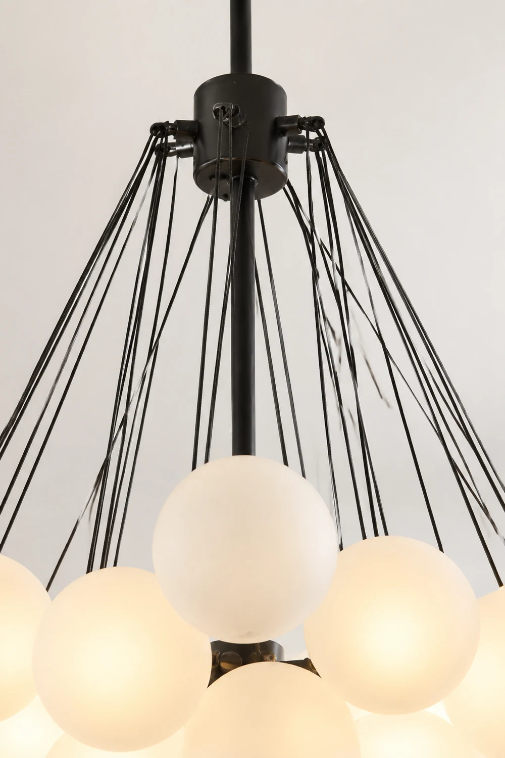 Bubble Chandelier Nordic Frosted Glass Ball Chandelier for Dining Room - Lumpaz