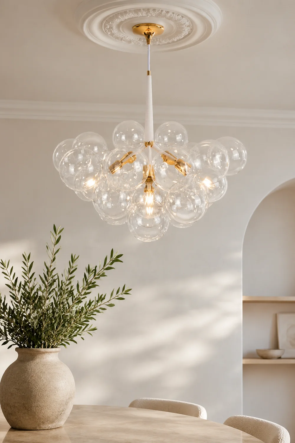 Large Glass Bubble Chandelier for Living Room - Lumpaz