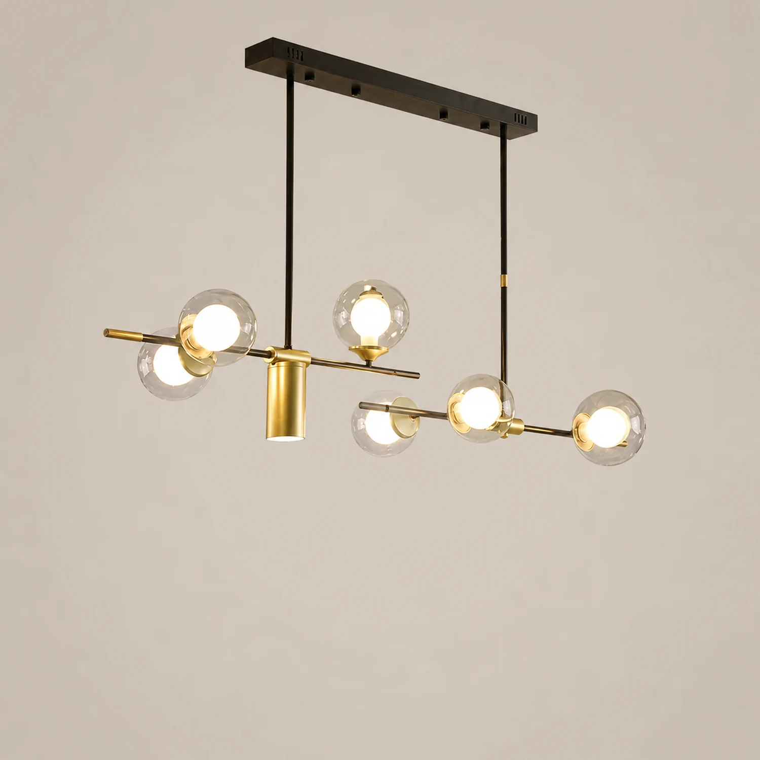 Brass Contemporary LED Chandelier Sputnik Chandelier 7-Light - Lumpaz