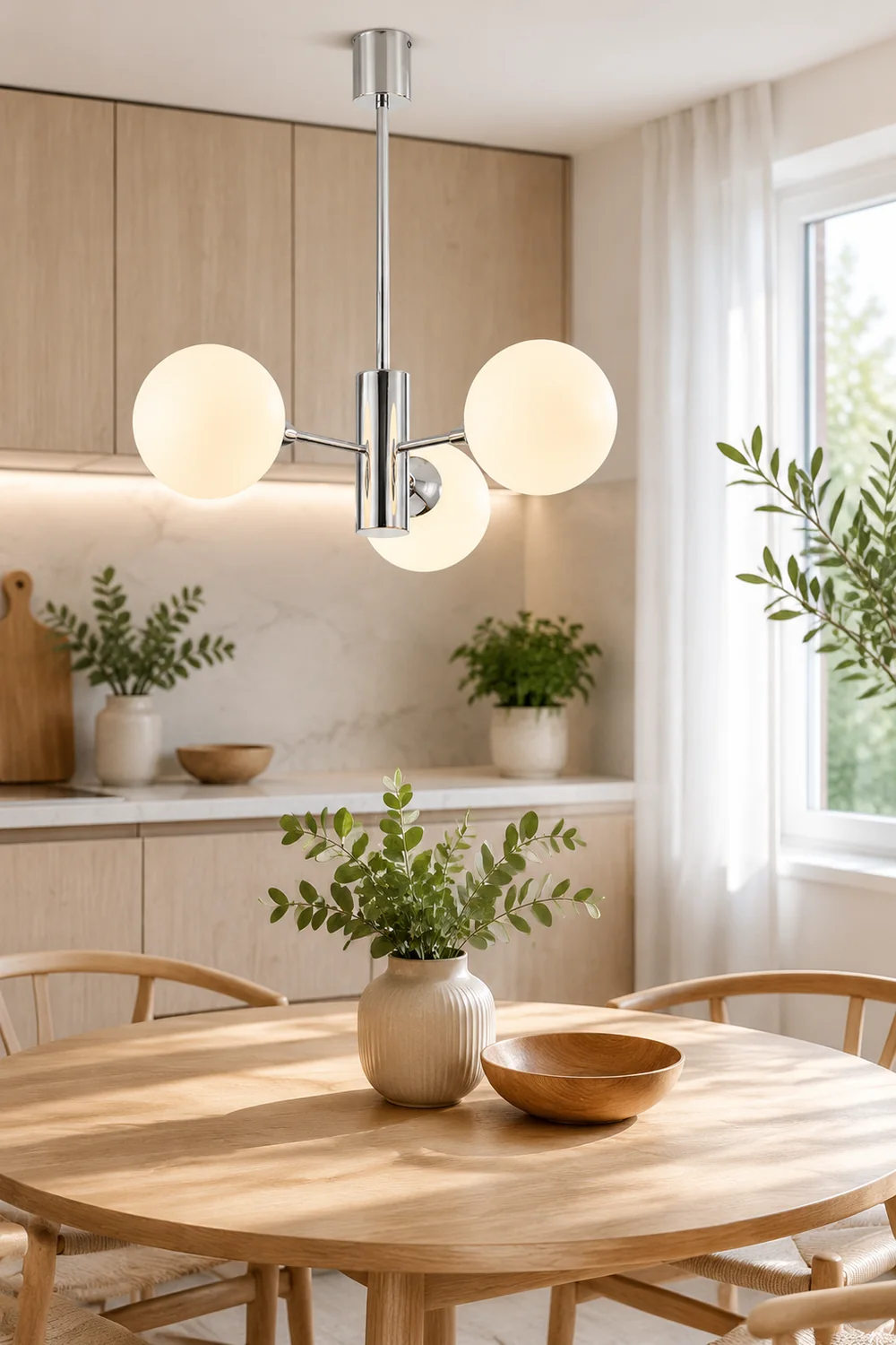Simple Dimmable Sputnik Globe Chandelier - Lumpaz