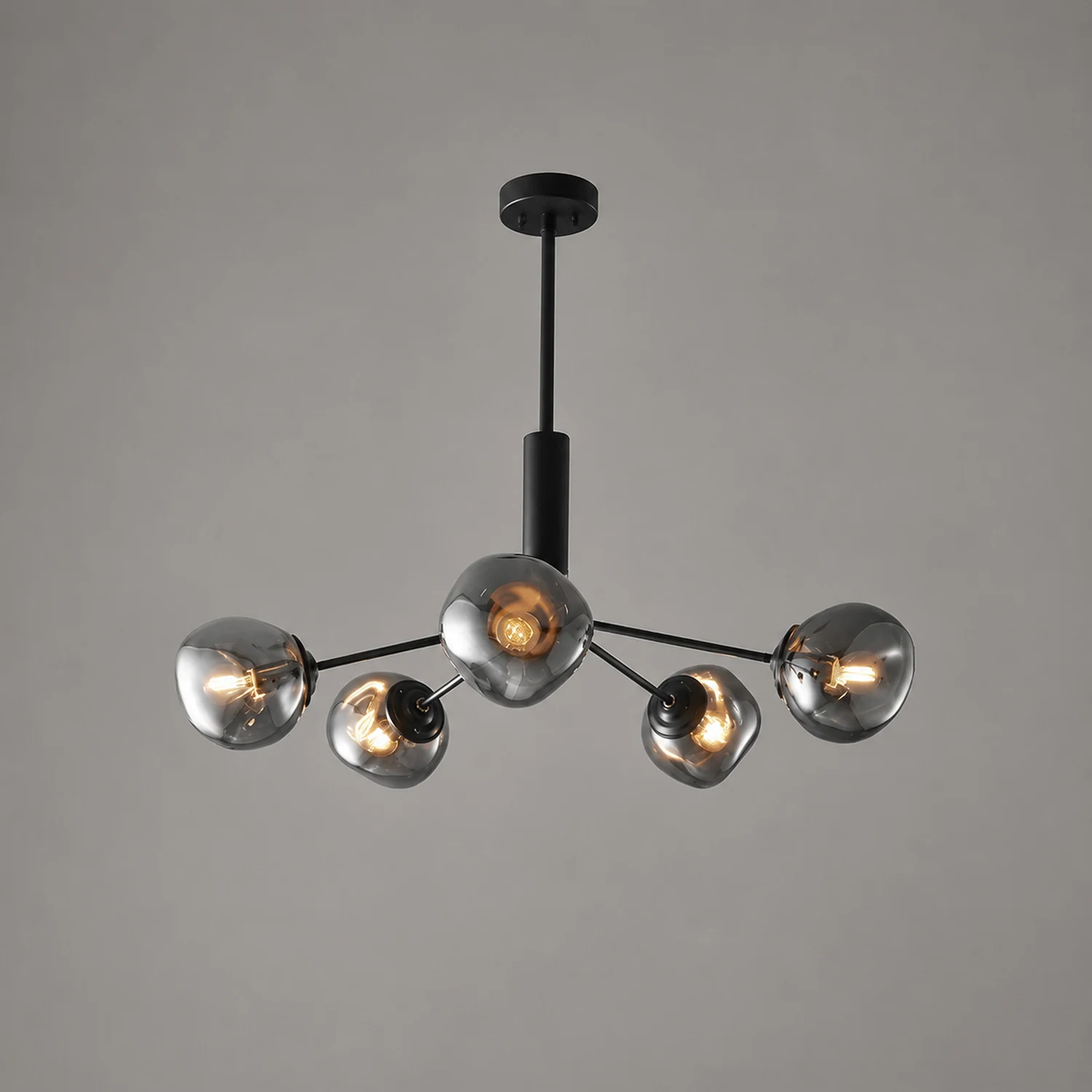 Modern Molecular Lava Glass Living Room Chandelier - Lumpaz