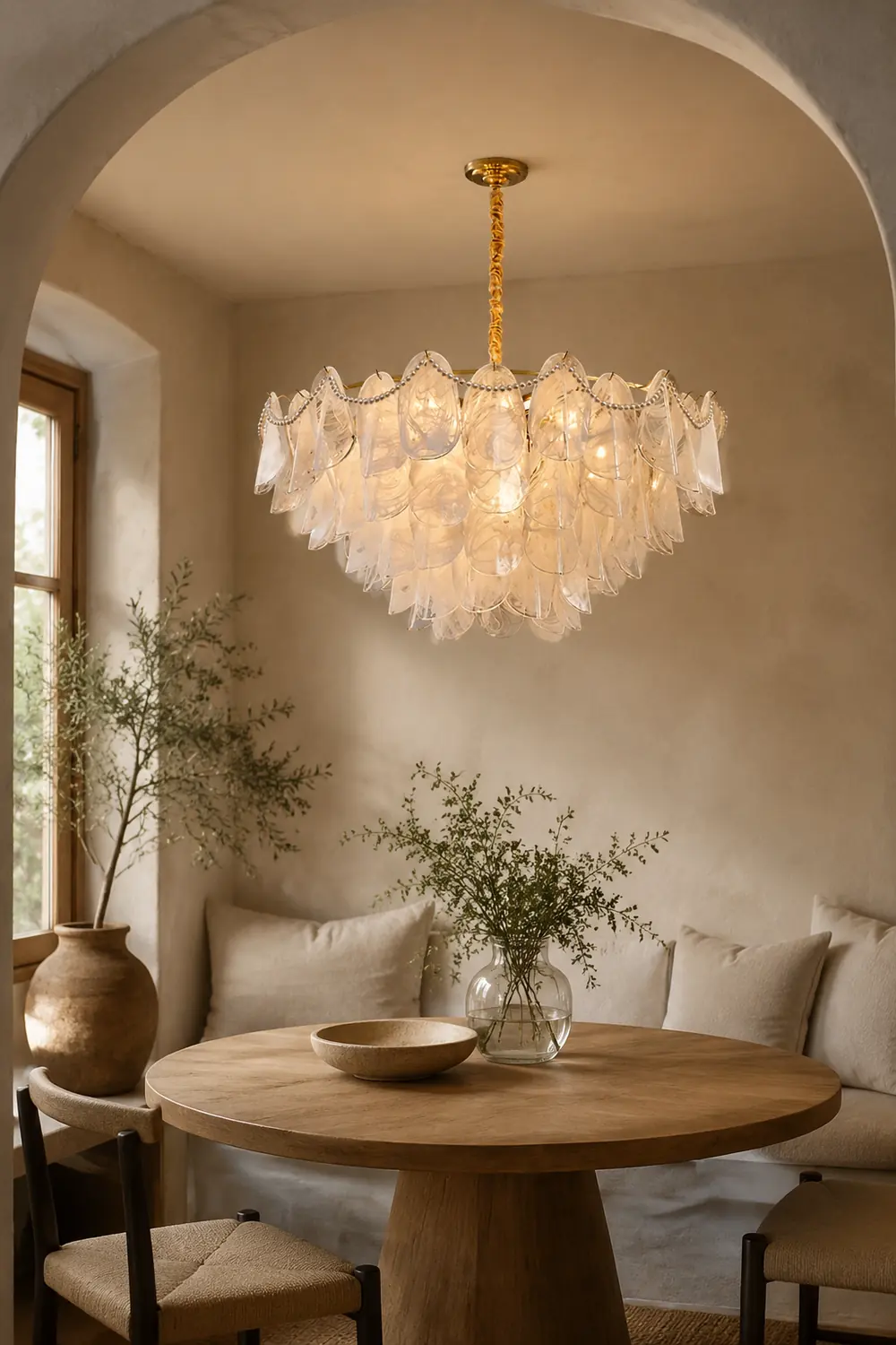 Contemporary Cloud-Inspired Frosted Glass Living Room Chandelier - Lumpaz
