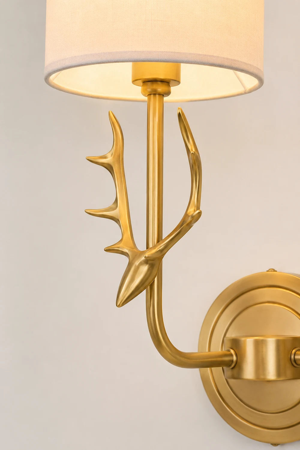 Brass Deer Head Wall Light - Lumpaz