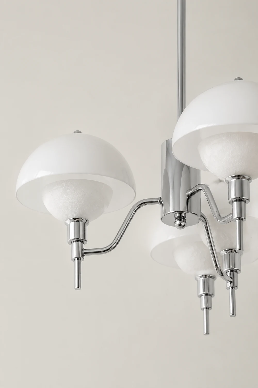 French White Cream Mushroom Chandelier - Lumpaz