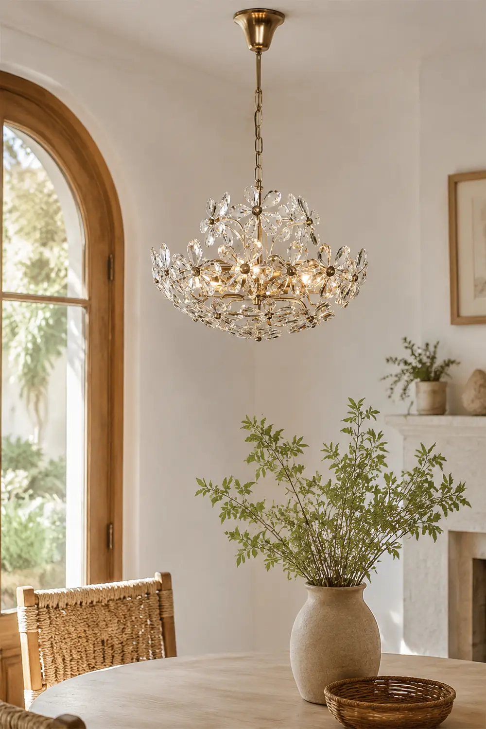 Luxury Crystal Bouquet Brass Chandeliers - Lumpaz