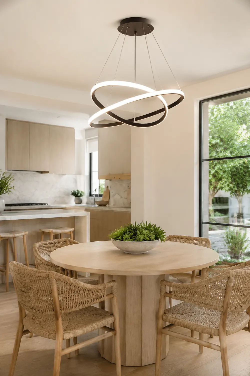 LED Ring Pendant Light Suspended Hanging Ring Chandelier - Lumpaz