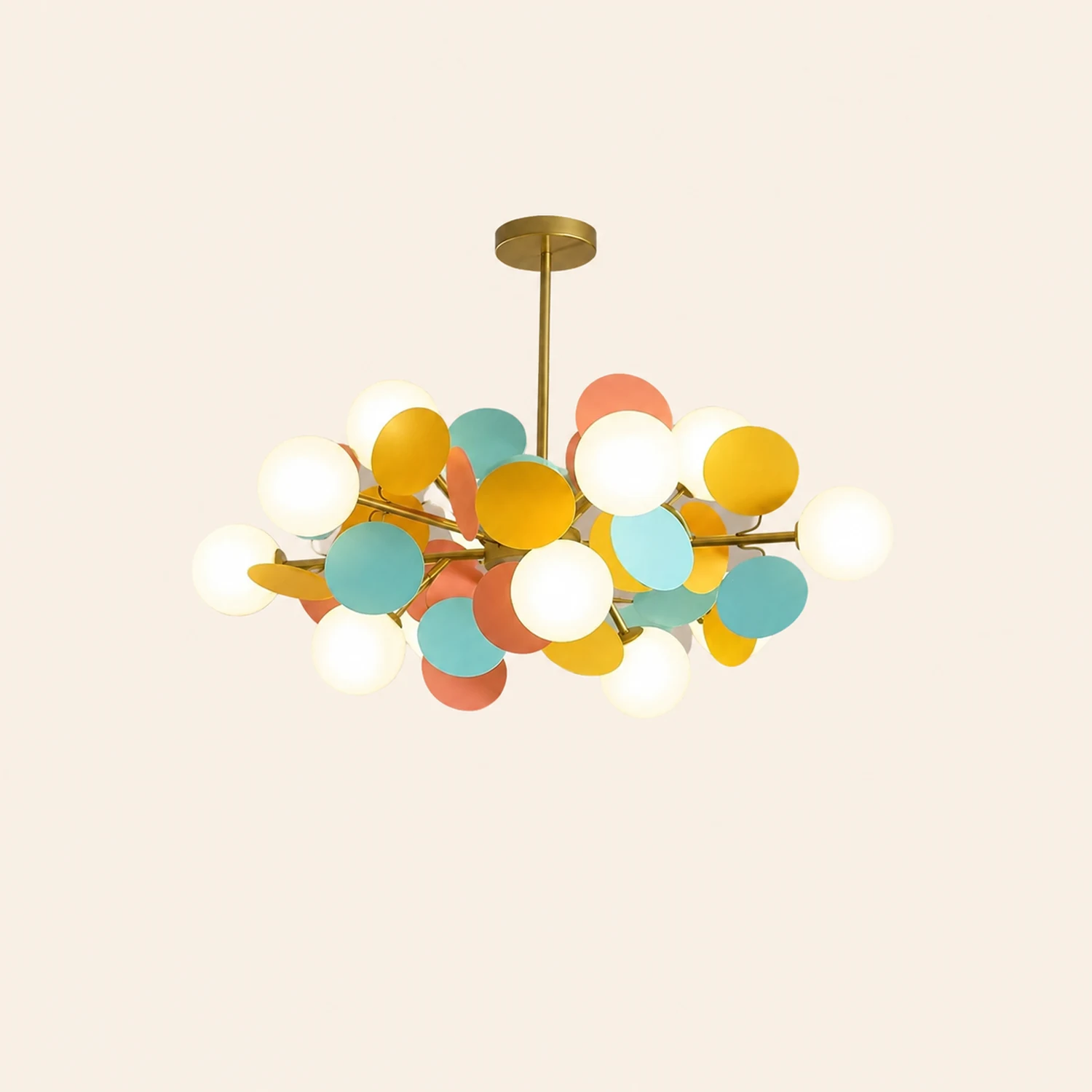 Nordic Multicolored Flower Branch Living Room Chandelier - Lumpaz