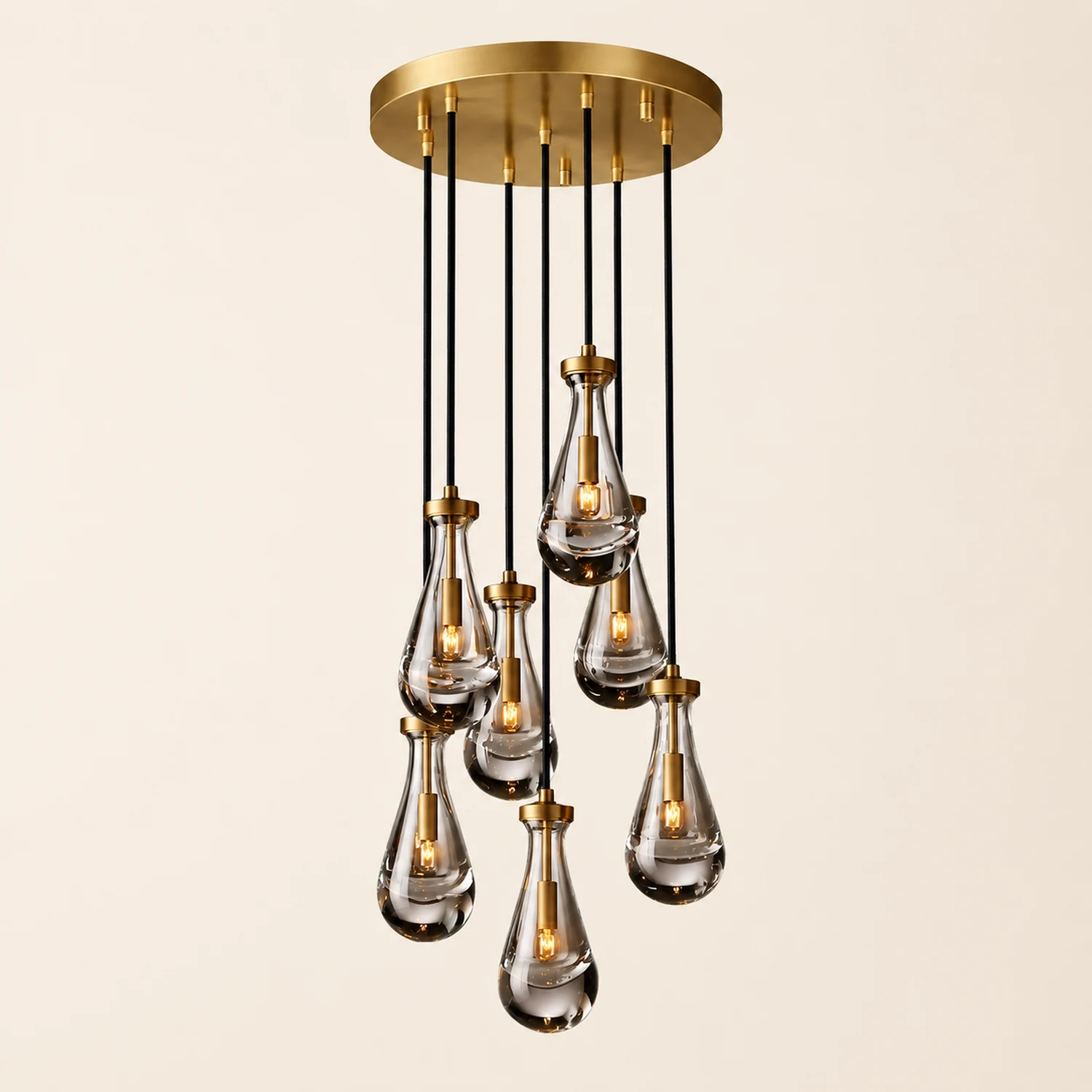 Modern Art Deco Raindrop Chandelier - Lumpaz