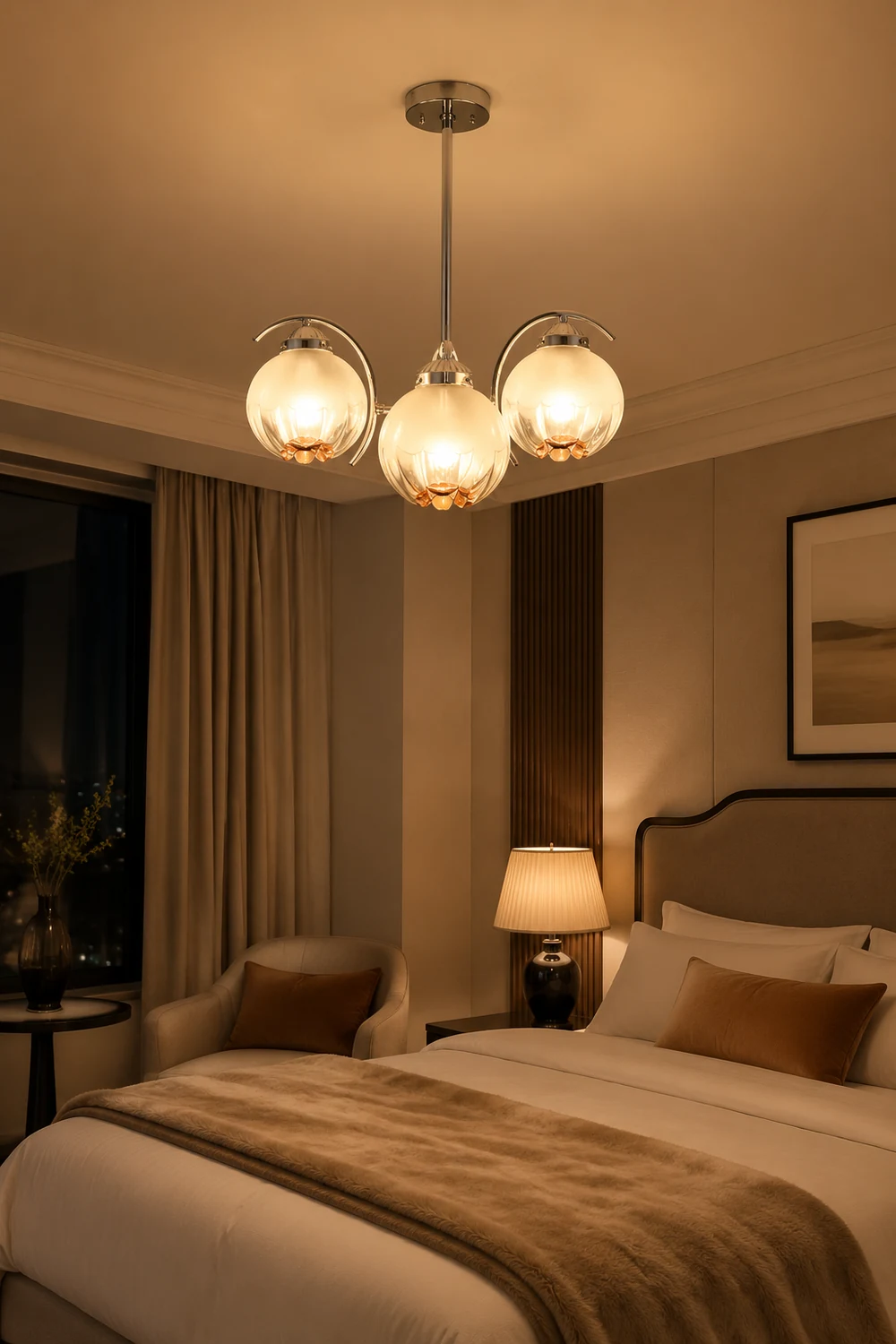 Modern Classic Flower Shape Glass Chandelier - Lumpaz