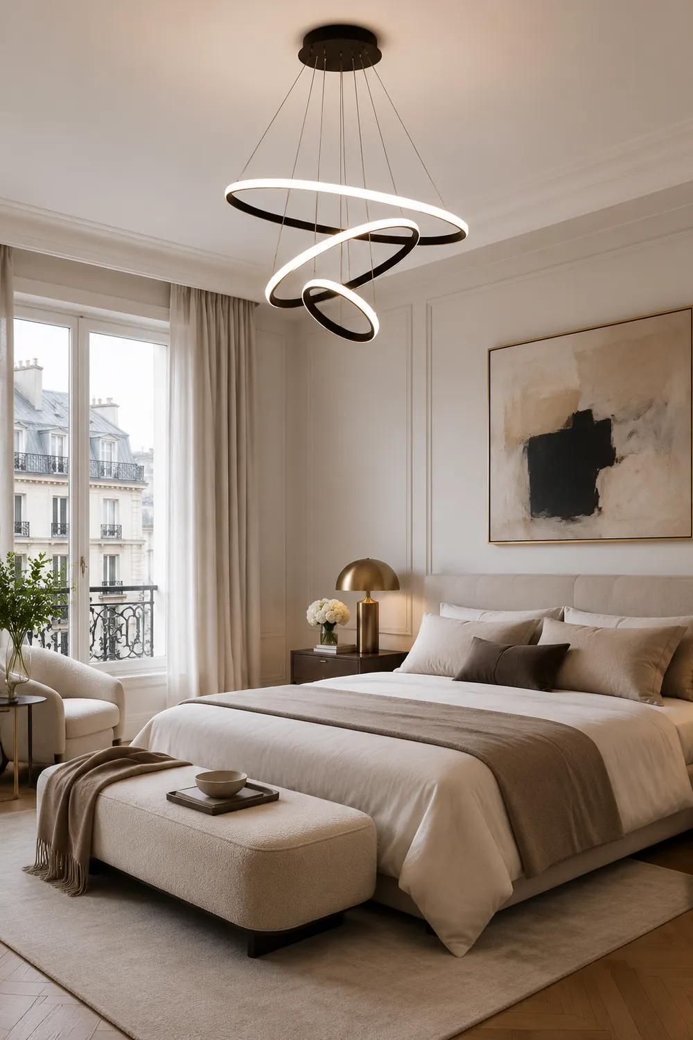 LED Ring Pendant Light Suspended Hanging Ring Chandelier - Lumpaz