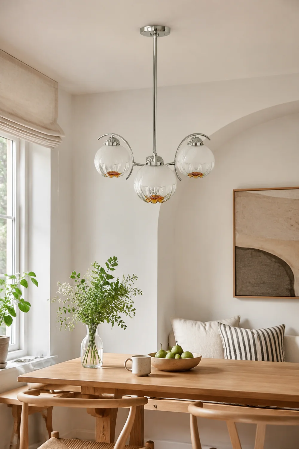 Modern Classic Flower Shape Glass Chandelier - Lumpaz