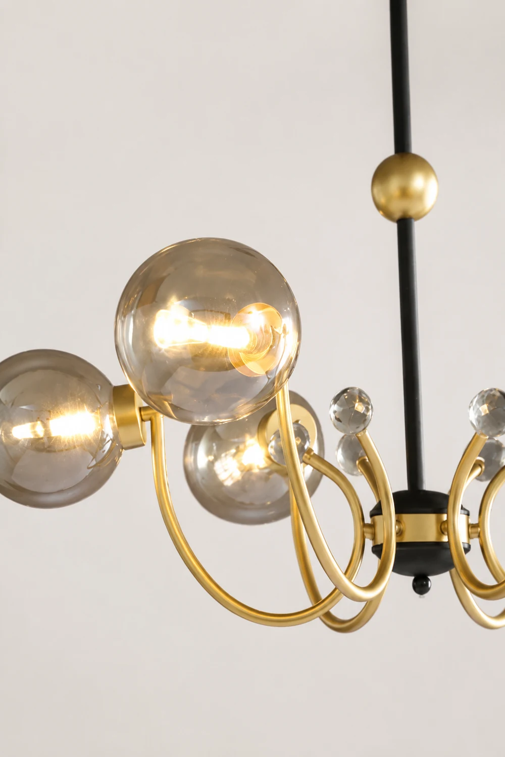 Black Adjustable Sputnik Chandeliers - Lumpaz