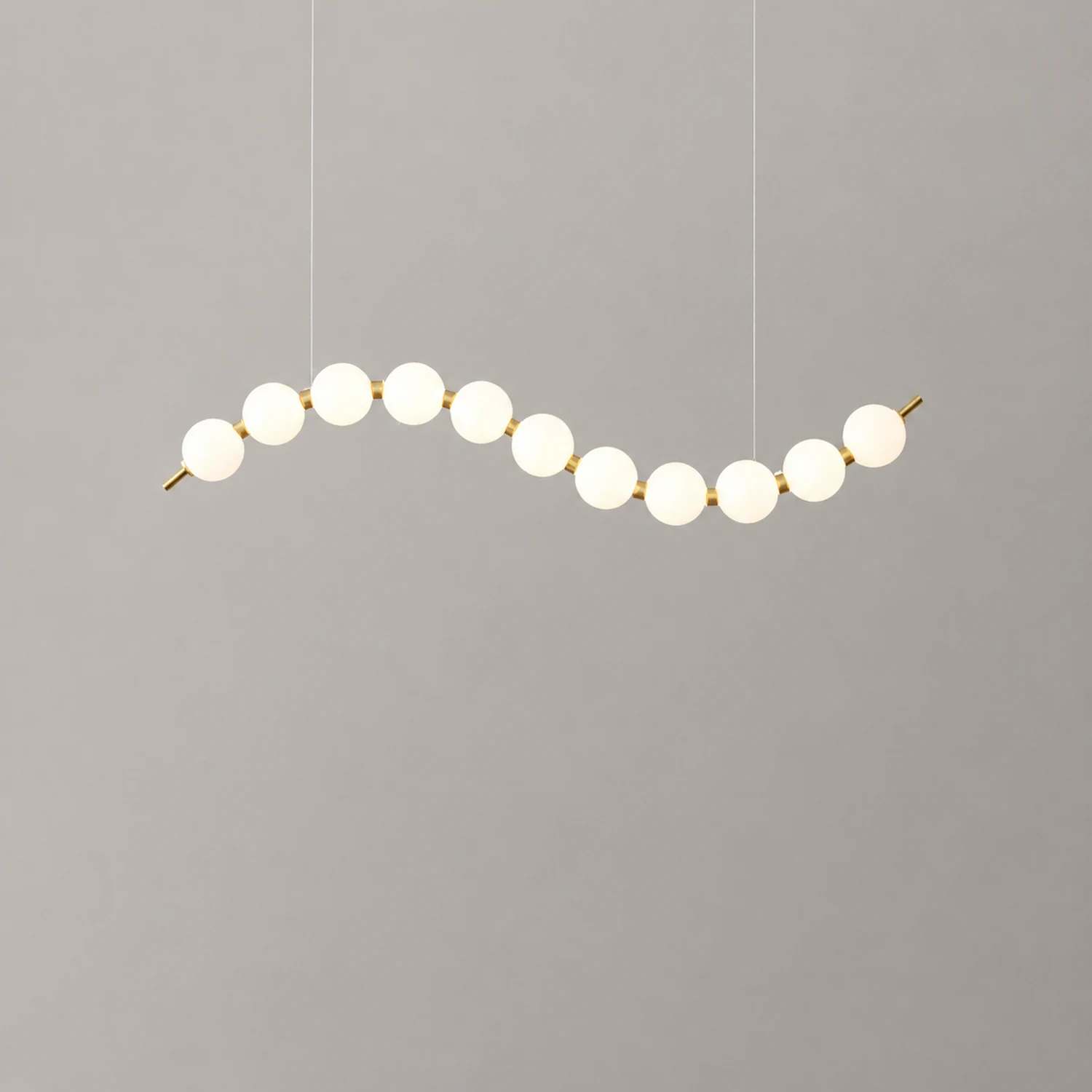 Creative Necklace String White Ball LED Pendant Lights - Lumpaz