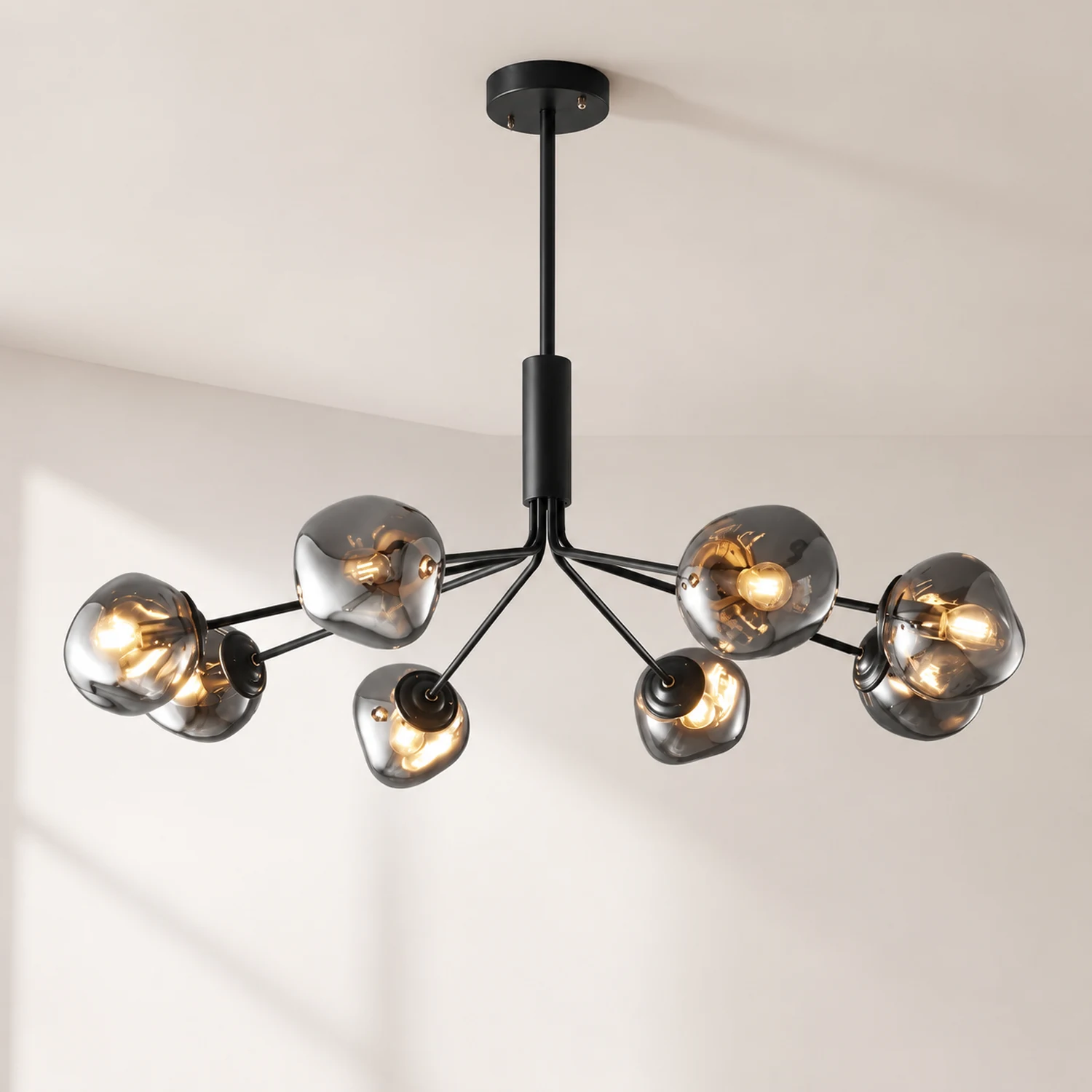 Modern Molecular Lava Glass Living Room Chandelier - Lumpaz