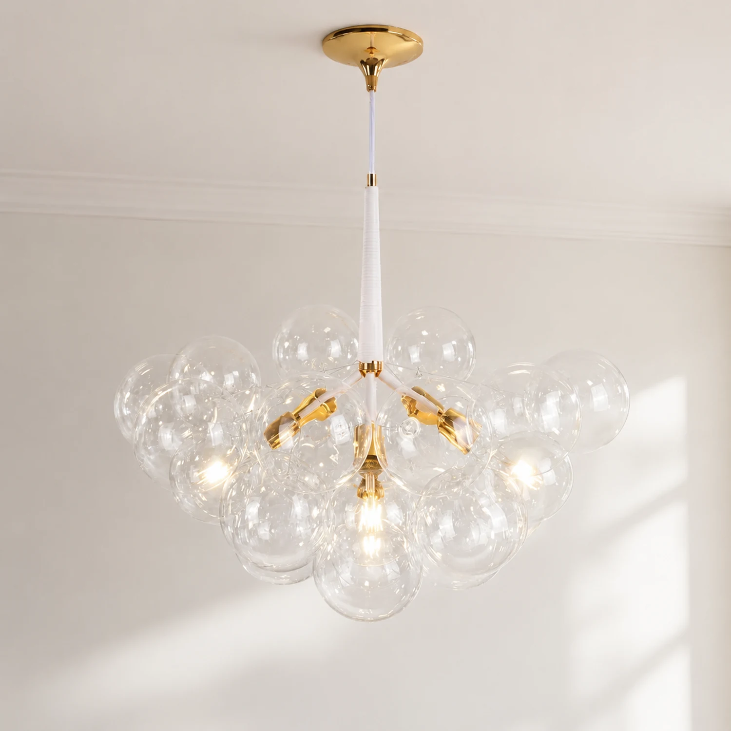 Large Glass Bubble Chandelier for Living Room - Lumpaz