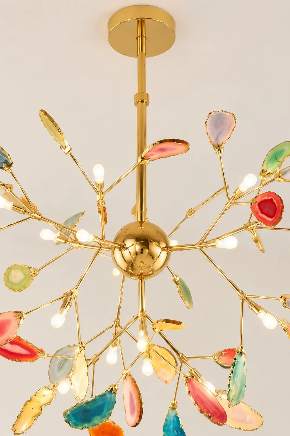 Nordic Creative Light Luxury Agate Stone Chandelier - Lumpaz