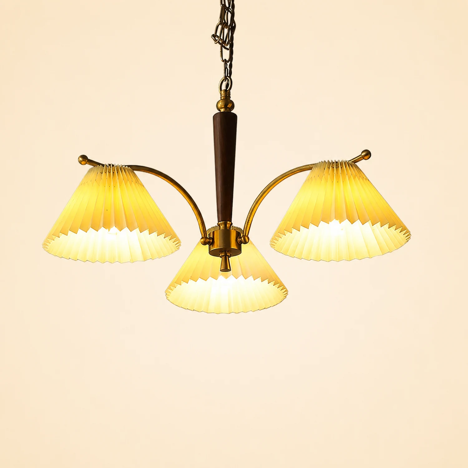 Decoration Pleated Lampshade Dining Room Chandelier Light - Lumpaz