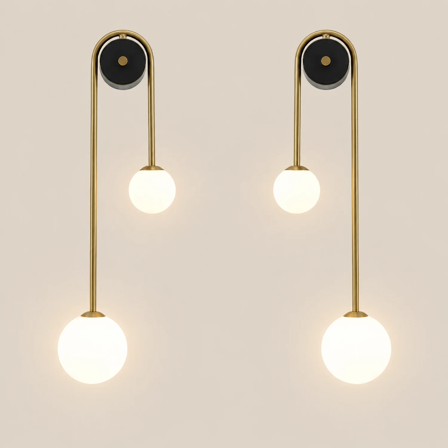 Brass Arc Wall Light - Lumpaz