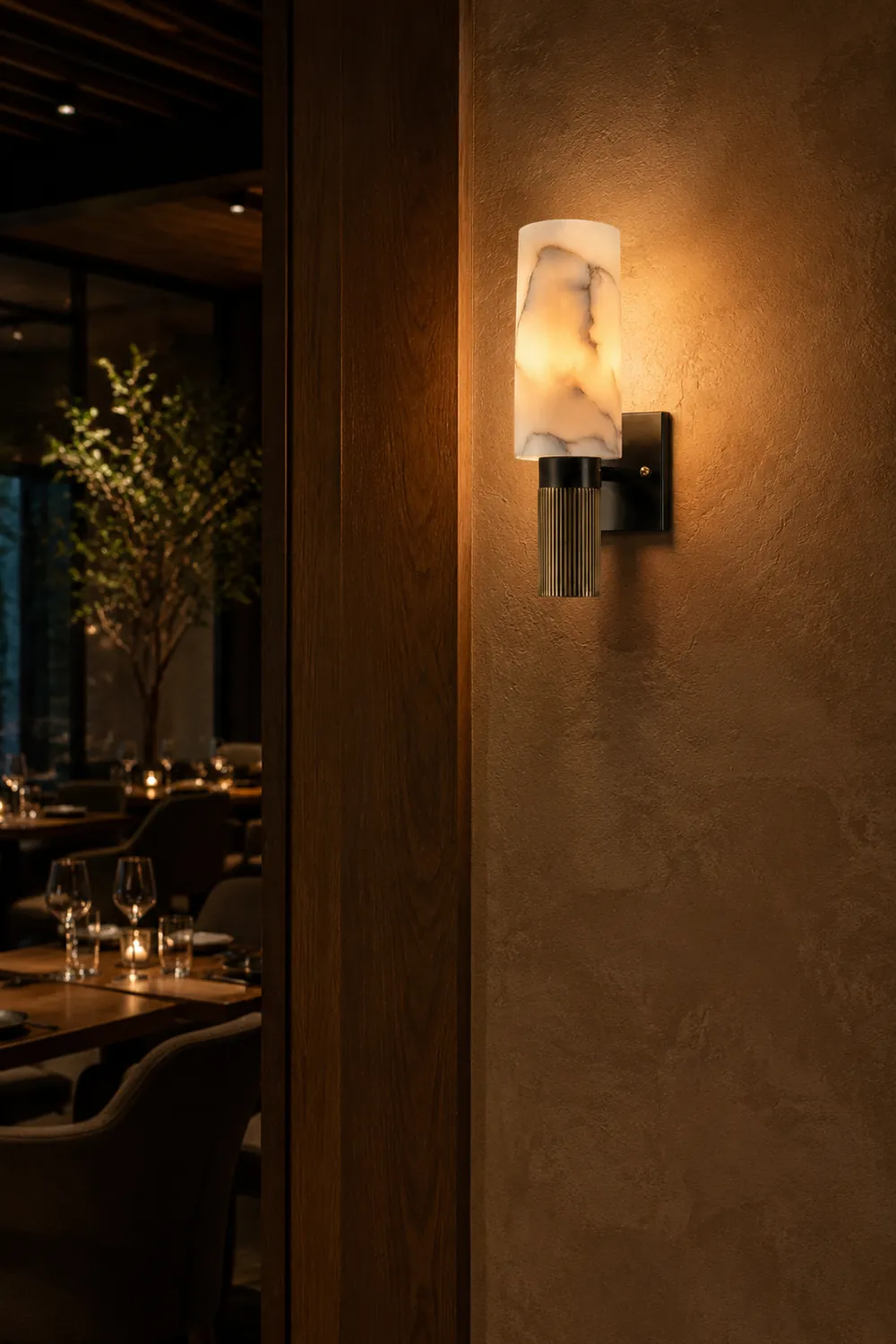 Torch Marble Sconce - Lumpaz
