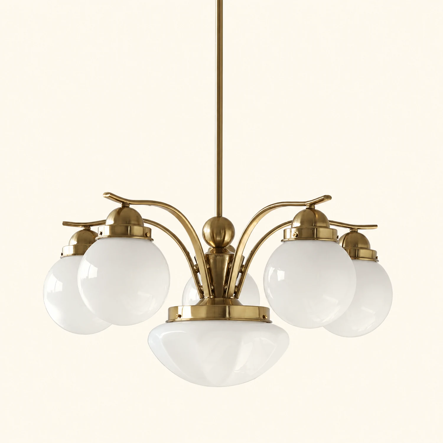 Vintage Ryttenberg Glass Chandelier - Lumpaz