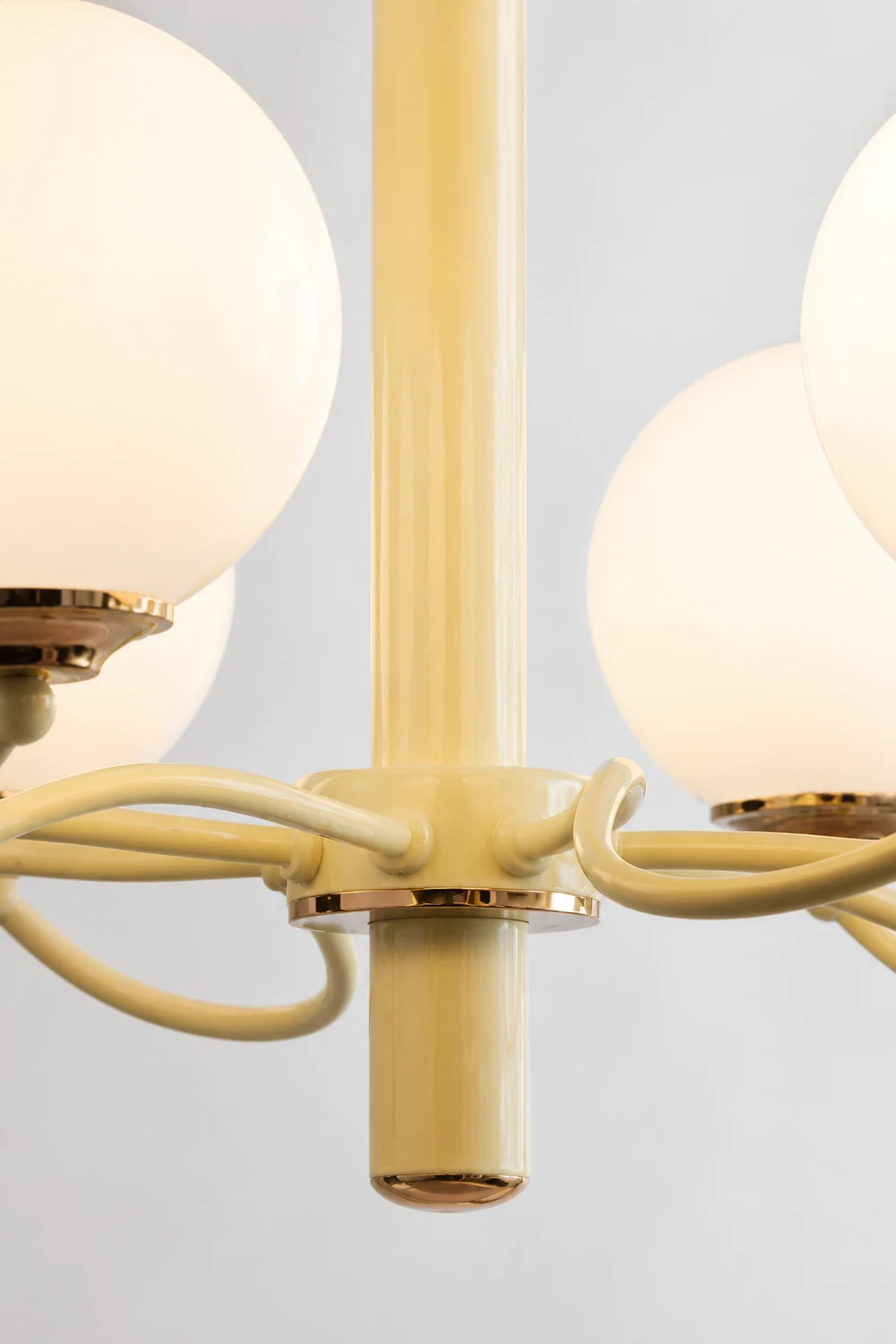 Vinatge White Bubble Globe Chandelier - Lumpaz