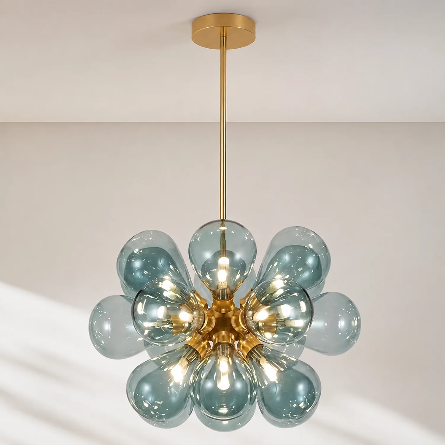 Design Bubble Glass Globe Sputnik Chandelier for Dining Room - Lumpaz