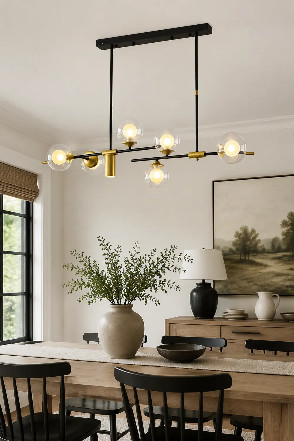 Brass Contemporary LED Chandelier Sputnik Chandelier 7-Light - Lumpaz