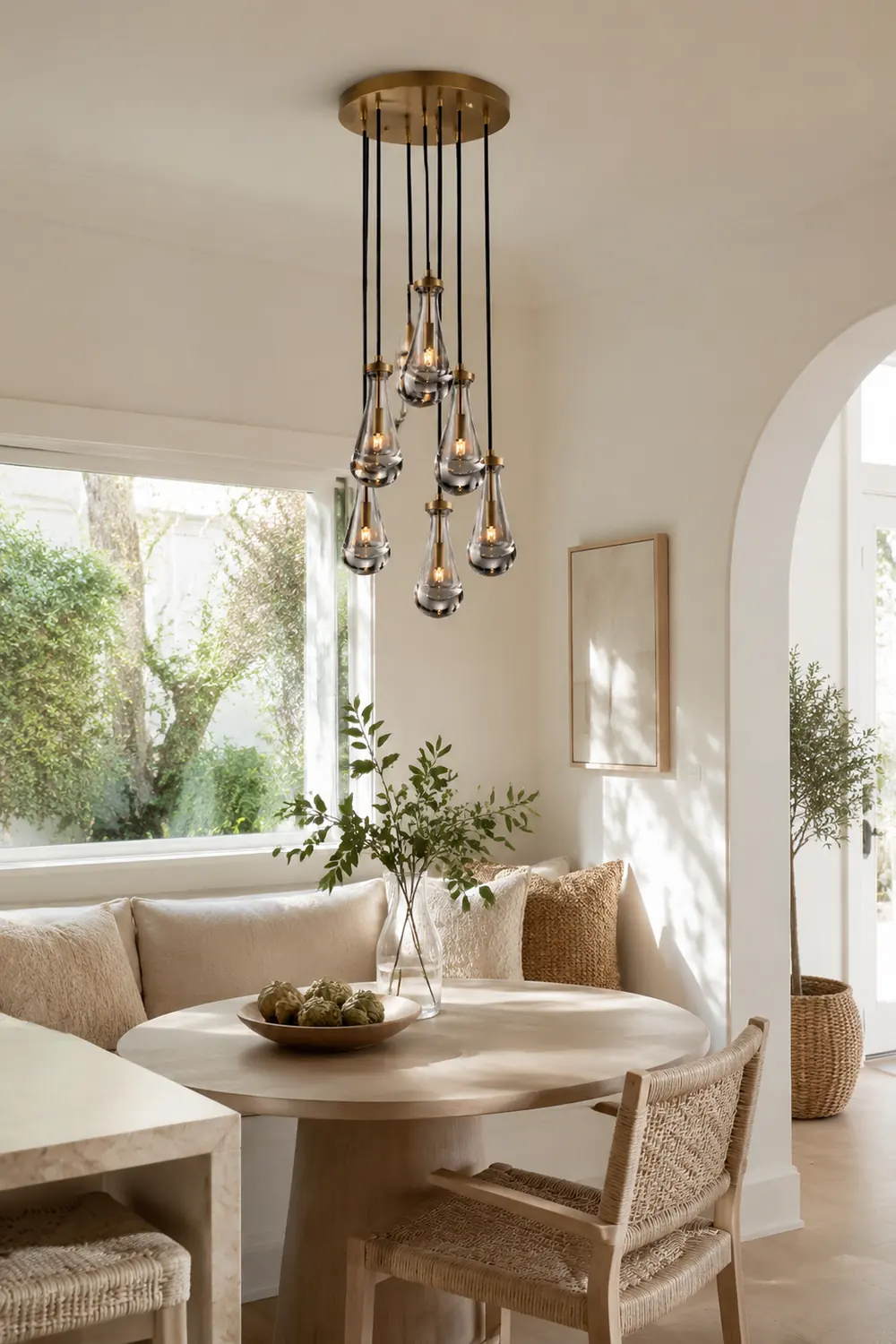 Modern Art Deco Raindrop Chandelier - Lumpaz